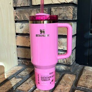 🚫NEW Wicked Glinda Sparkly Pink Stanley Quencher Tumbler 40oz